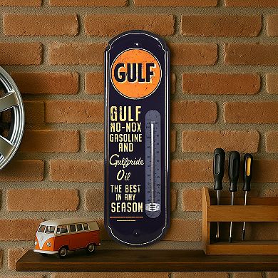 American Art Décor Gulf Vintage Indoor / Outdoor Thermometer Retro Sign
