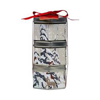 St. Nicholas Square® Forest 3-Pack Stacked Candle Tins