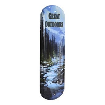 American Art Décor Great Outdoors Vintage Indoor / Outdoor Thermometer Metal Wall Sign