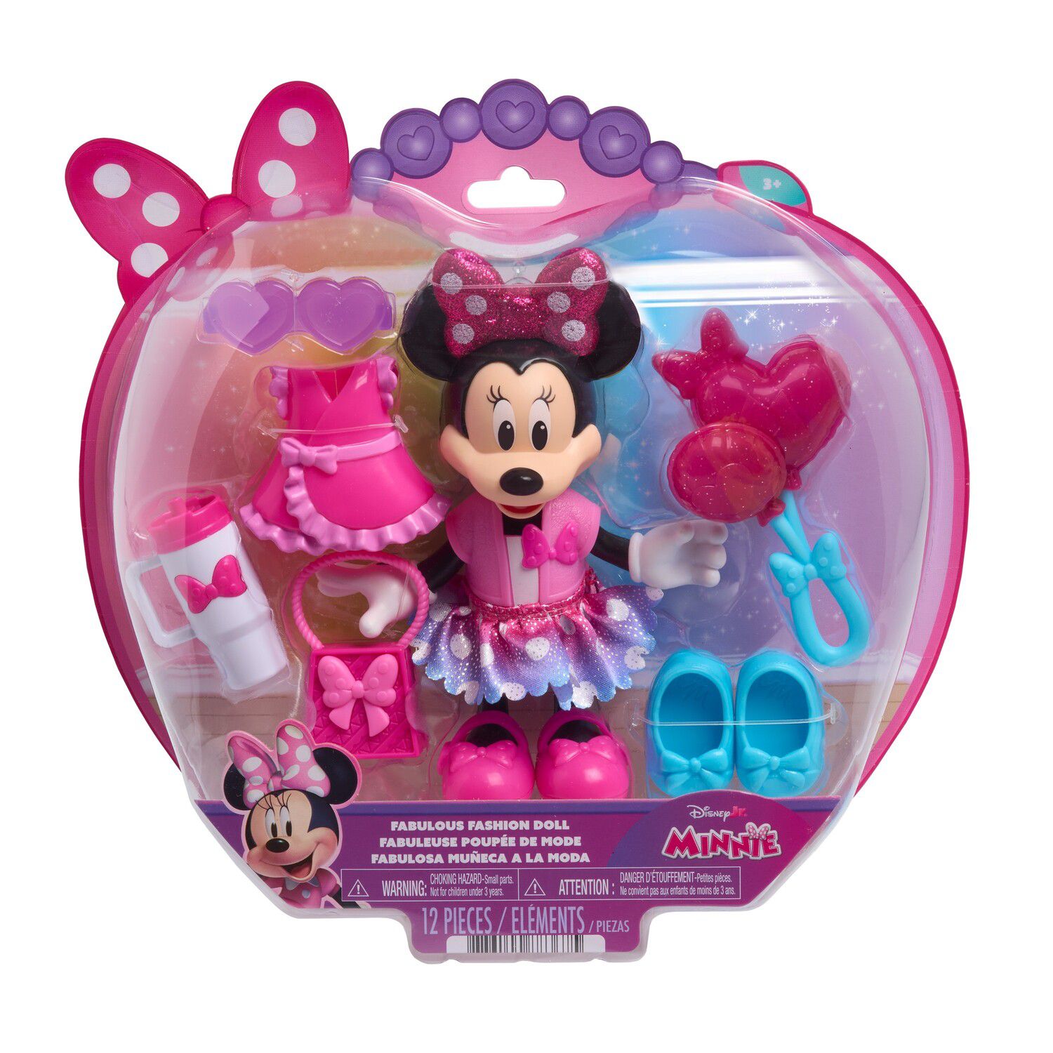 Детские куклы Disney Junior Minnie Mouse Fabulous Fashion Doll 12 pc Set