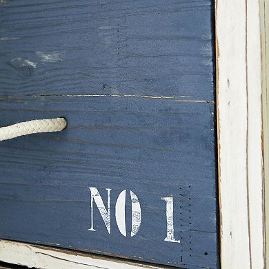 Stella & Eve Wooden Small Distressed Chest with 3 Numbered Drawers