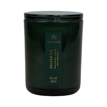 Sonoma Goods For Life® Balsam Fir Hand Poured Ribbed Glass Candle