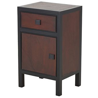 Stella & Eve Wood Square Cabinet with 1 Door & 1 Drawer