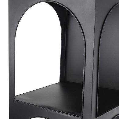 Stella & Eve Metal 2-Piece Storage Shelving Unit with Arched Openings