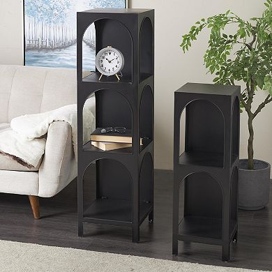 Stella & Eve Metal 2-Piece Storage Shelving Unit with Arched Openings