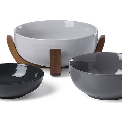 Oneida 24 Seven Colors 4-Piece Nesting Bowl Set