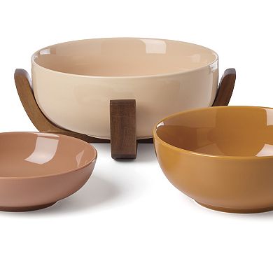 Oneida 24 Seven Colors 4-Piece Nesting Bowl Set