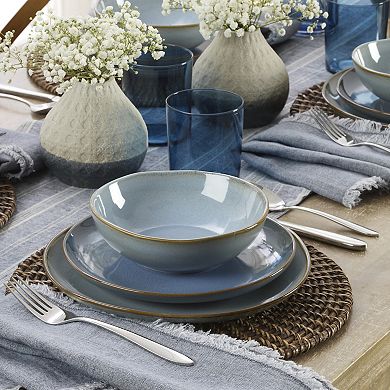 Oneida Organic Shades 12-Piece Dinnerware Set