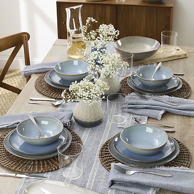 Oneida Organic Shades 12-Piece Dinnerware Set