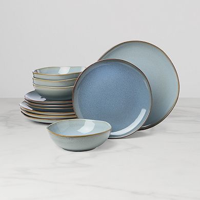 Oneida Organic Shades 12-Piece Dinnerware Set