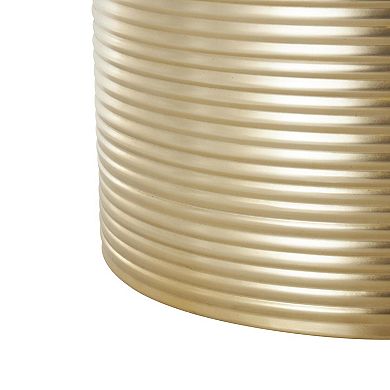 Stella & Eve Ribbed Metal Accent Table