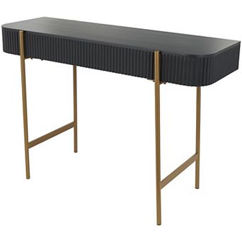 Stella & Eve Modern Wooden Ribbed Console Table