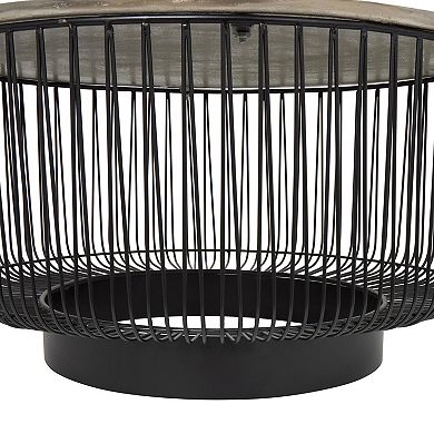 Stella & Eve Contemporary Metal Open Frame Wire Coffee Table