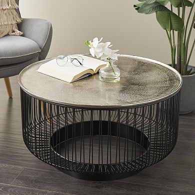 Stella & Eve Contemporary Metal Open Frame Wire Coffee Table