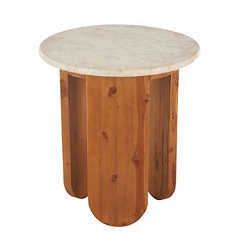 Stella & Eve Handmade Teak Wood End Table