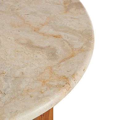 Stella & Eve Handmade Teak Wood End Table