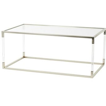 Stella & Eve Contemporary Metal Open Framed Coffee Table