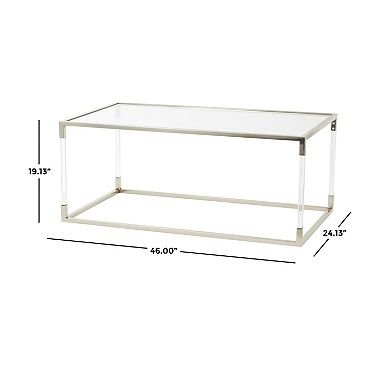 Stella & Eve Contemporary Metal Open Framed Coffee Table