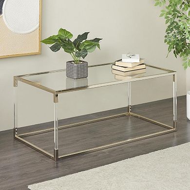 Stella & Eve Contemporary Metal Open Framed Coffee Table