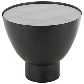 Stella & Eve Modern Glass Top Elevated Base End Table