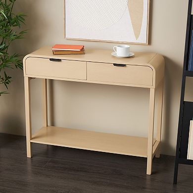 Stella & Eve Wood Handmade 2-Drawer Console Table