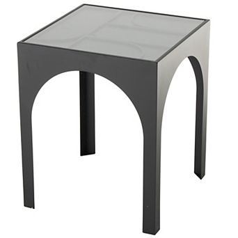 Stella & Eve Modern Glass Top End Table