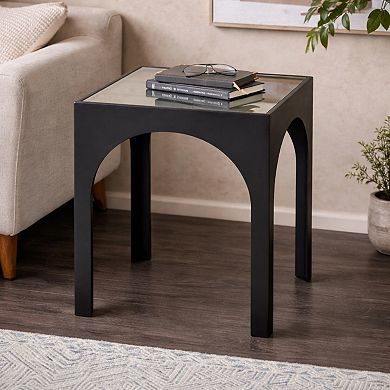 Stella & Eve Modern Glass Top End Table