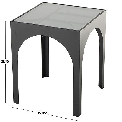 Stella & Eve Modern Glass Top End Table