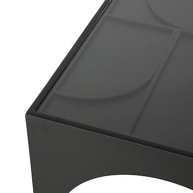 Stella & Eve Modern Glass Top End Table