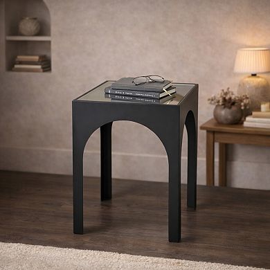 Stella & Eve Modern Glass Top End Table