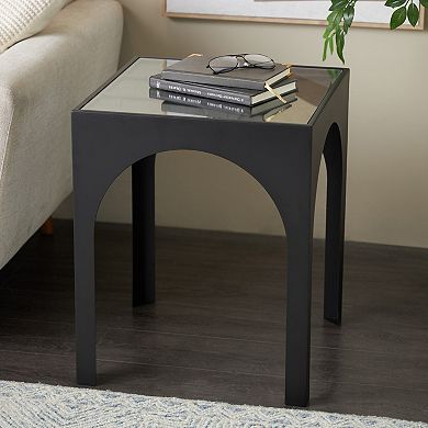 Stella & Eve Modern Glass Top End Table
