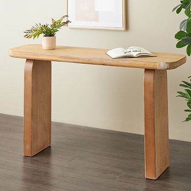 Stella & Eve Wood Console Table with Arched Legs