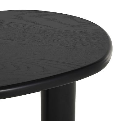 Stella & Eve Traditional Three-Legged Wood Coffee Table