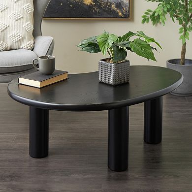 Stella & Eve Traditional Three-Legged Wood Coffee Table