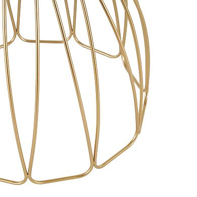Stella & Eve Contemporary Metal Flower Inspired End Table
