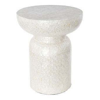 Stella & Eve Modern Capiz Shell End Table