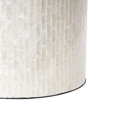 Stella & Eve Modern Capiz Shell End Table