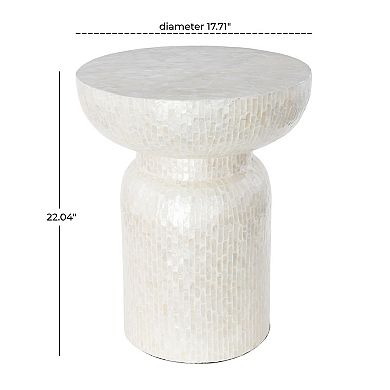 Stella & Eve Modern Capiz Shell End Table