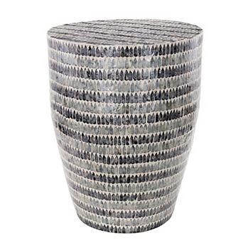 Stella & Eve Bohemian Capiz Shell End Table