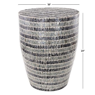 Stella & Eve Bohemian Capiz Shell End Table