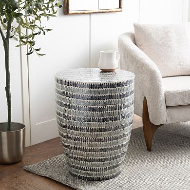 Stella & Eve Bohemian Capiz Shell End Table