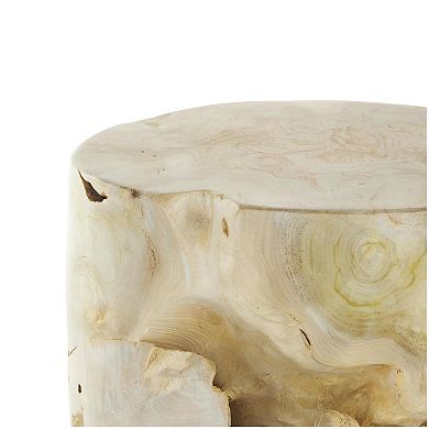 Stella & Eve Handmade Tree Stump End Table