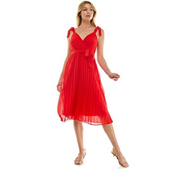 Women's Luxology Pleated Midi Dress