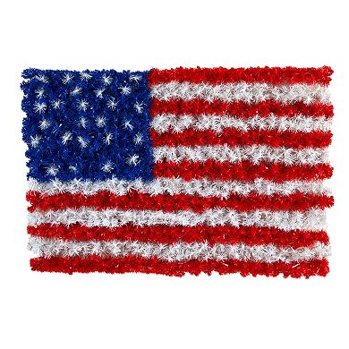 Nearly Natural LED American Flag Wall Decor
