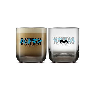 JoyJolt Batman 10-oz. 4-Piece Short Glass Set