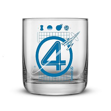 JoyJolt Fantastic Four 4-Piece Short Glass Set