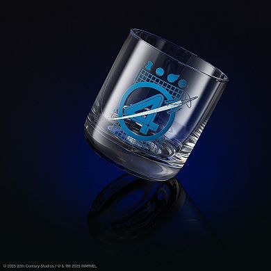 JoyJolt Fantastic Four 4-Piece Short Glass Set