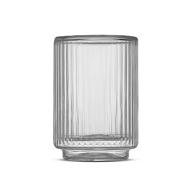 JoyJolt Haven Fluted Double Wall 4-Piece Mug Set