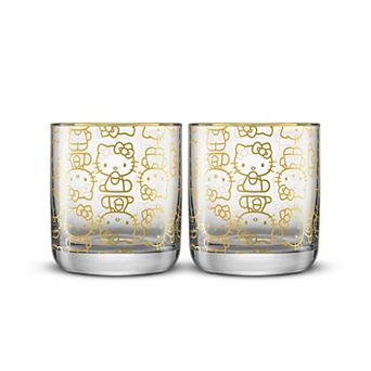 JoyJolt Hello Kitty 2 pc Short Glasses Set