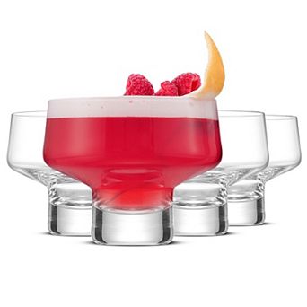 JoyJolt Sidney 10-oz. 4 pc Stemless Martini Glasses Set